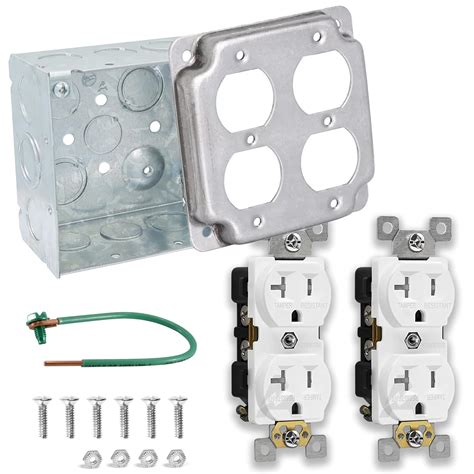 4 electrical box cover|4x4 single outlet cover plate.